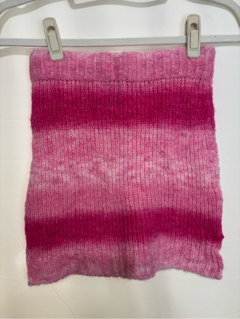 Tach Clothing Pink Gradient Ombre Knit Mini Boho Tania Skirt XS Anthropologie - Picture 4 of 13